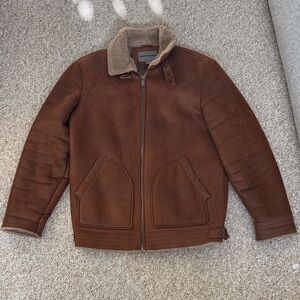 Johnston & Murphy Brown Faux Shearling Jacket